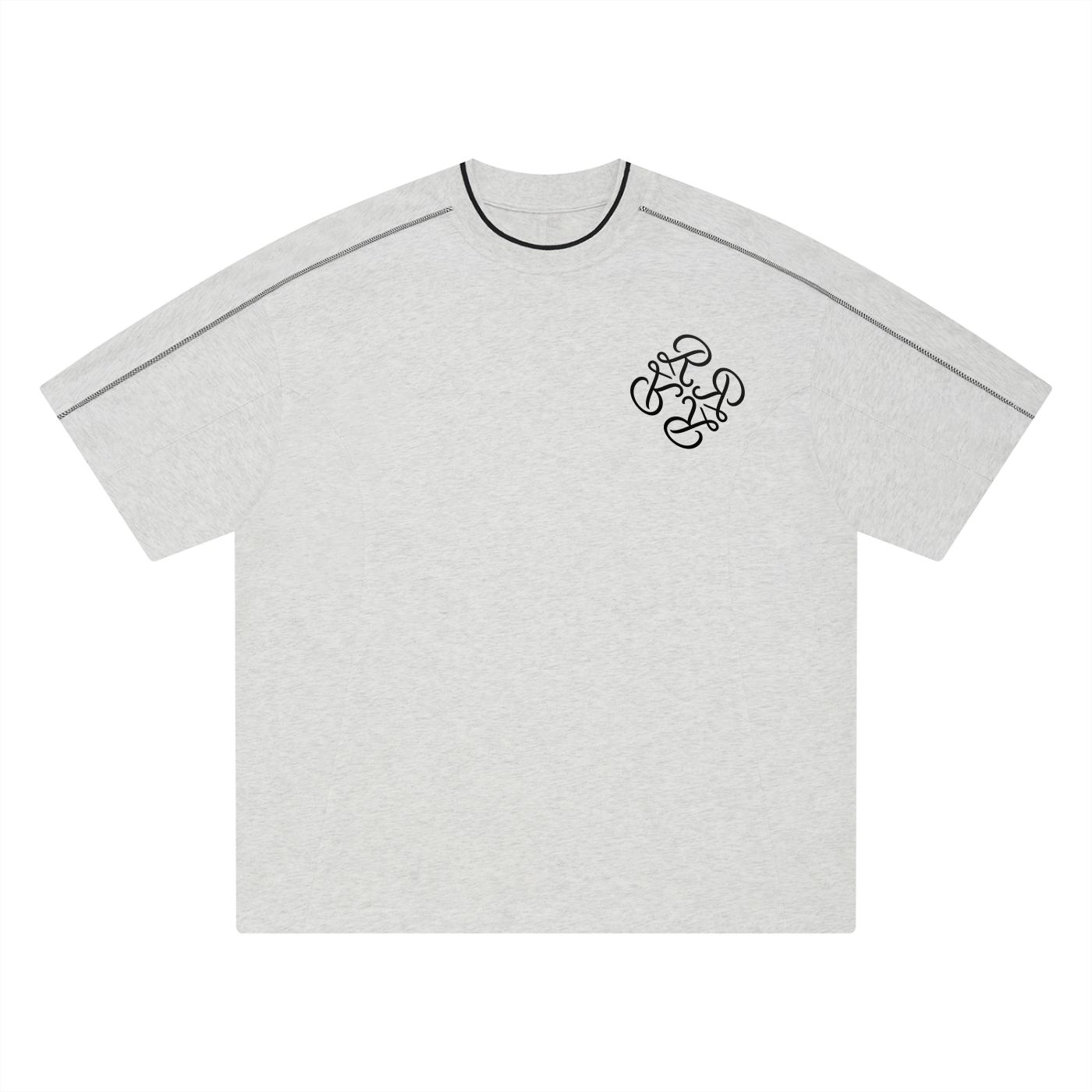 Unisex Oversized Contrast Tape T-Shirt