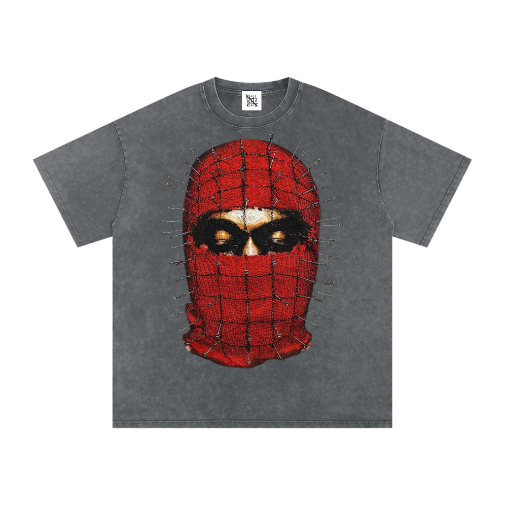 “Yeezy Hellraiser Tour” Washed Oversized Cotton T-Shirt