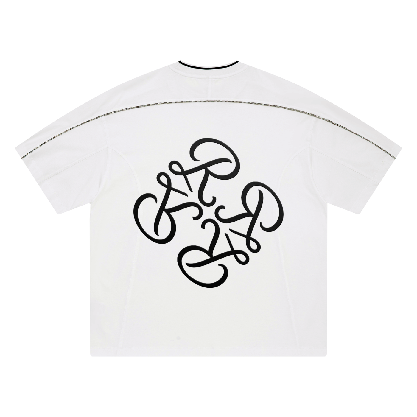Unisex Oversized Contrast Tape T-Shirt
