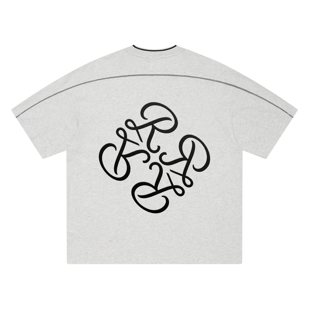 Unisex Oversized Contrast Tape T-Shirt