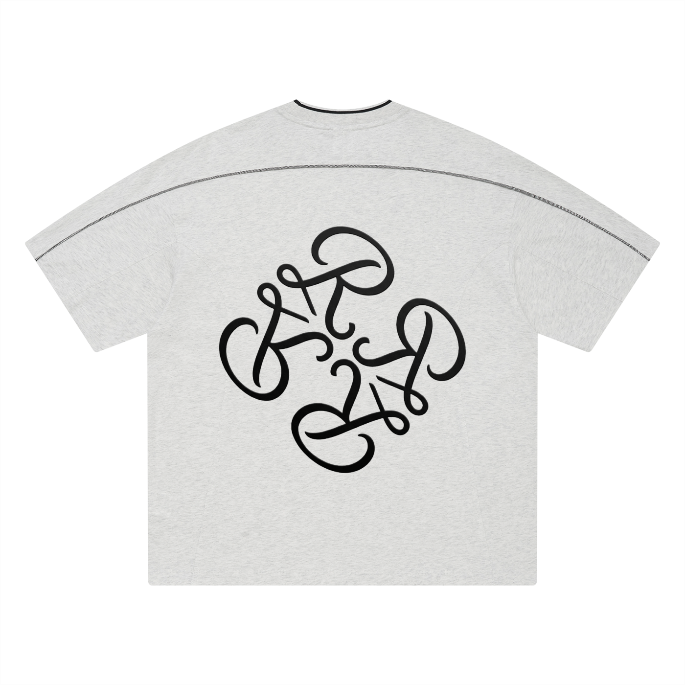 Unisex Oversized Contrast Tape T-Shirt