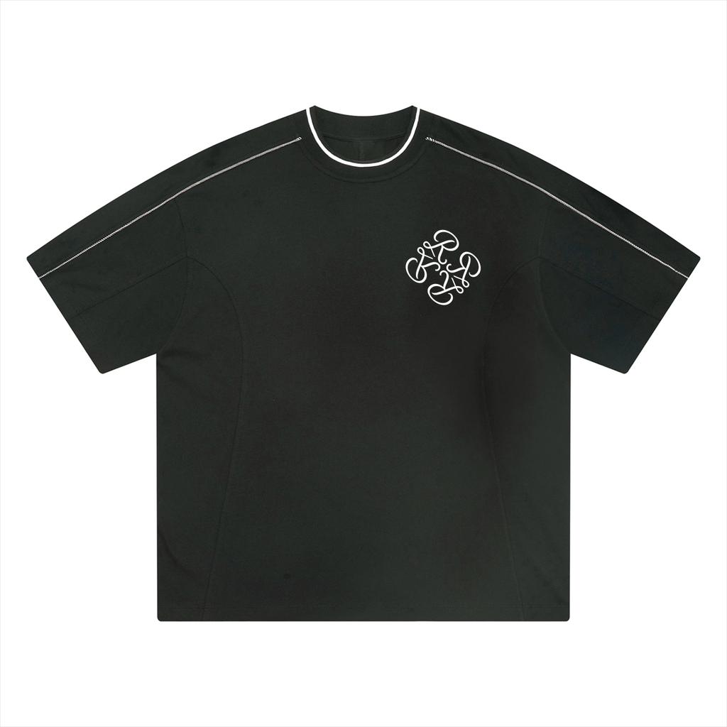 Unisex Oversized Contrast Tape T-Shirt