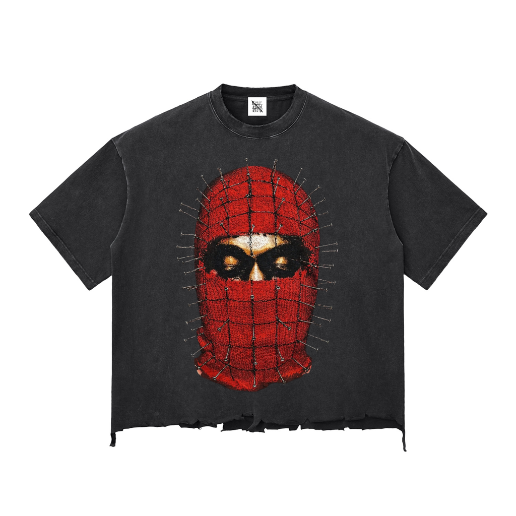 “Yeezy Hellraiser Tour” Raw-Hem Boxy T-shirt