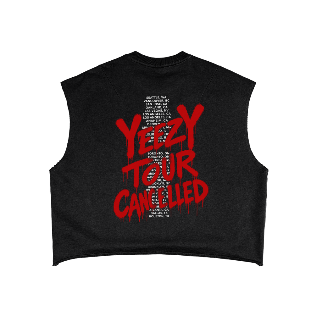 “Yeezy Hellraiser Tour” French Terry Boxy Tank Top