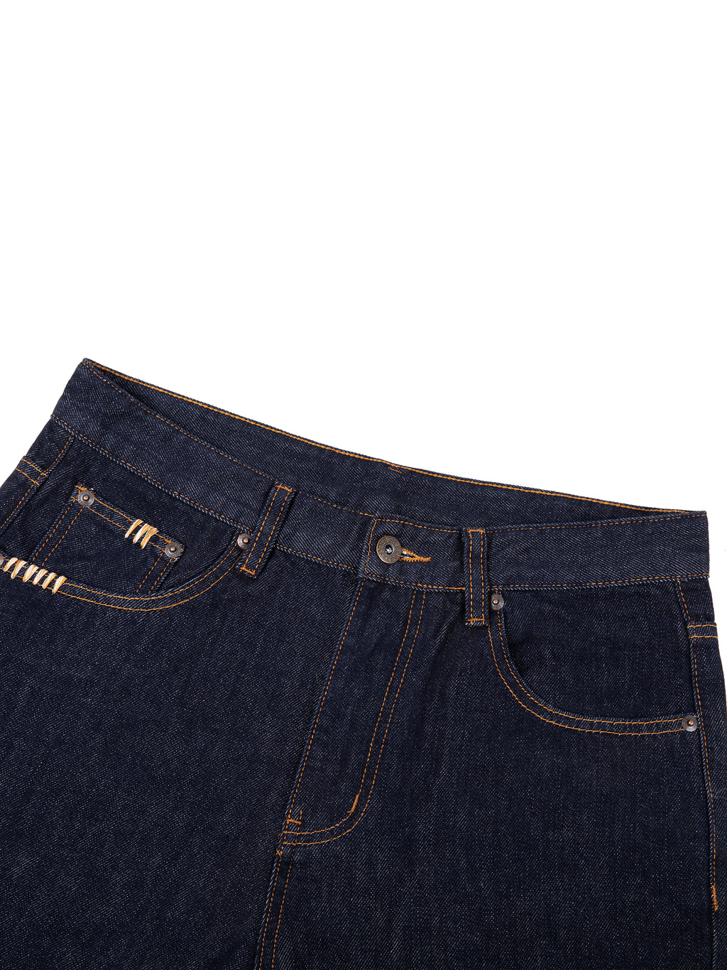 “Red Stripe” Straight Leg Denim Jeans